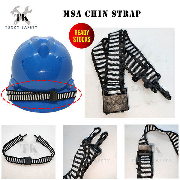 MSA ZEBRA WEBBING CHIN STRAP FOR MSA VGARD SAFETY HELMET ( READY STOCK