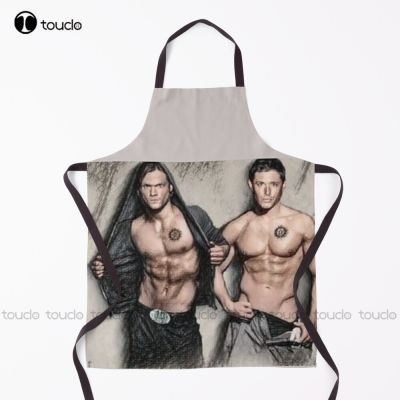 Dean and Sam Winchester Dream supernatural Apron Hair Stylist Apron Garden Kitchen Household Cleaning Custom Apron