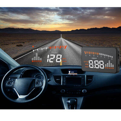 YASOKRO Universal X5 HUD Head Up Display รถ GPS จัดแต่งทรงผม OBD2 Digital Speedometer สัญญาณเตือนความเร็วเกินกระจกโปรเจคเตอร์