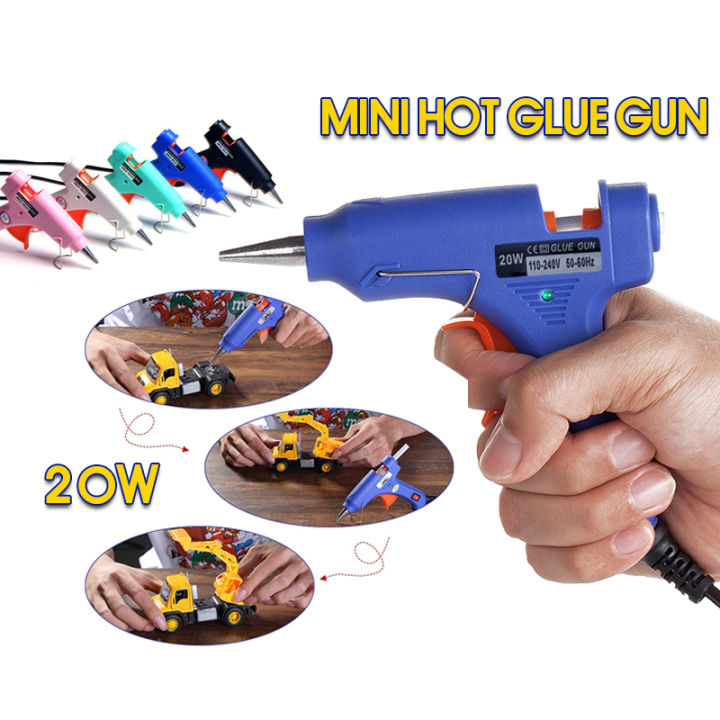 Hot Melt Glue Gun With 7MM Transparent Glue Stick Mini Gun Electric Heat  Temperature Gun Repair Tool DIY Stick Set
