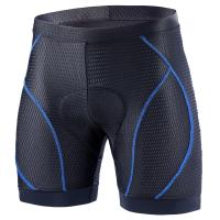 Mens Cycling Shorts 4D Padded Bike Bicycle Liner Shorts with Anti- Leg Grips for Cycling Club Blue