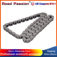 Road Passion 4 5 112 Links เพลาข้อเหวี่ยง Cam Timing Chain ชิ้นส่วนรถจักรยานยนต์สำหรับ SUZUKI DR250 GN250 LT250EF GZ250 TU250 DR GN LT 250