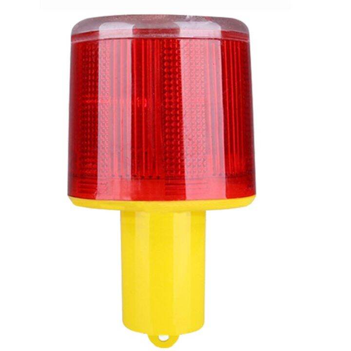 Solar LED Red Emergency Light Flash Indicator Lamp Traffic Tower Beacon ...