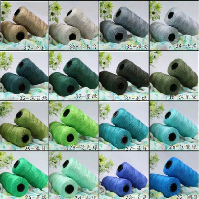 🧵READY STOCK🧵2140 nylon yarn Crochet bag yarn 三股合股线135g+ Lazada