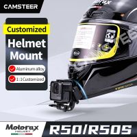 สำหรับ Motorax R50/R50s หมวกกันน็อคคางขายึดกล้องโกโปร Hero11 10 9 8 Insta360 X2 X3เดียว Rs อุปกรณ์กล้องเพื่อการกีฬาแอคชั่น