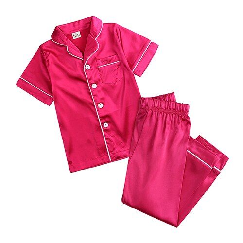 add-your-own-text-and-design-customizing-pajama-sets-for-girls-silk-satin-diy-logo-solid-nightgown-children-sleepwear-for-boys