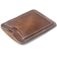 Slim Cow Leather Card Holder Wallet for Credit Cards ID Genuine Leather porte carte Cardholder Business Bank Card Holder Card Holders