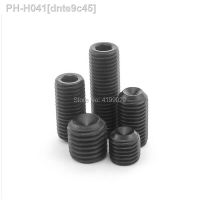 100Pcs DIN916 M2 M2.5 M3 M4 M5 grade 12.9 hex socket Grub Screws black cup point set grub screw