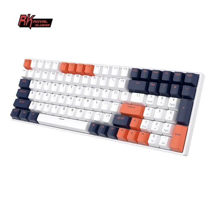 Rk100 Royal Kludge 2.4g Wireless Bluetooth Gaming Mechanical Keyboard 