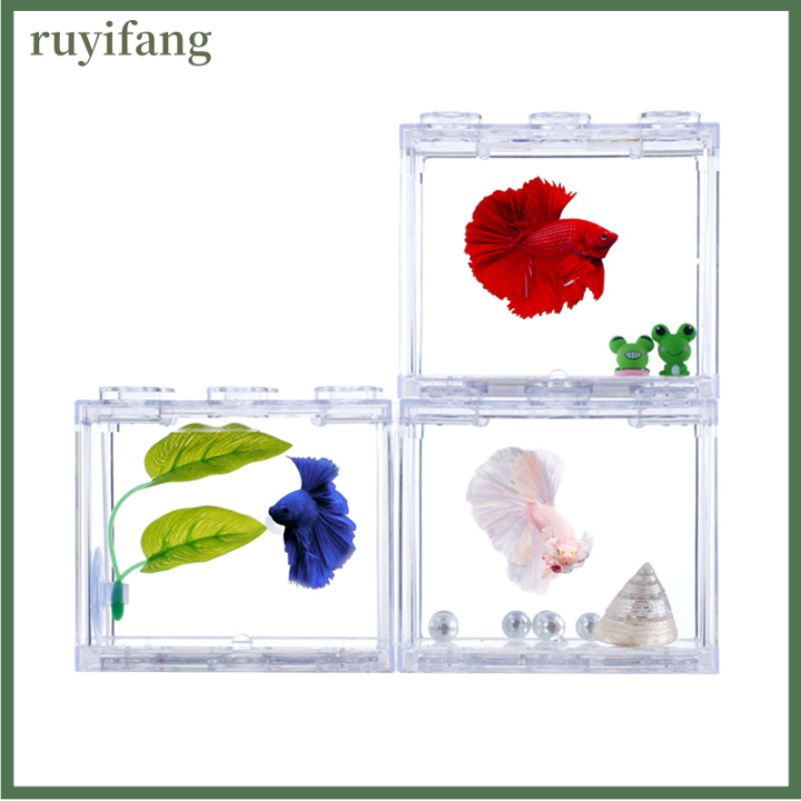 ruyifang-ตู้ปลาขนาดเล็กกล่องไฟ-led-สำหรับสัตว์เลี้ยงสัตว์เลื้อยคลานตู้ปลาทรงกระบอกเก็บได้สาหร่ายแนวนอนสำหรับตกแต่งบ้านสำนักงาน