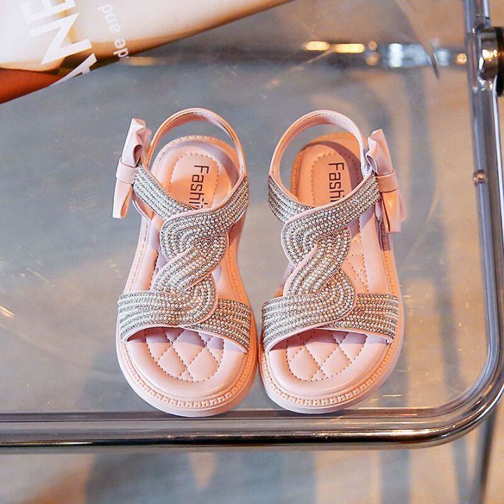 little-girl-shoes-2022-new-bow-sandals-girls-sandals-summer-soft-bottom-princess-shoes-childrens-rhinestone-baby-beach-shoes