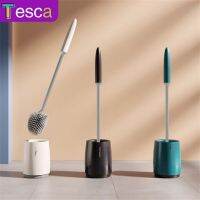 【LZ】♟  Bathroom Cleaning Tools Set Toilet Brush and Holder Household Wall Floor Dual Purpose Artifact Silicone