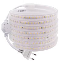 【☊HOT☊】 na07037036036666 เทปไฟ Led แถบไฟ Led 220V 2835ปรับแสงสลัวได้สูงยืดหยุ่นได้กันน้ำ Ip67ไฟเส้น Led ตกแต่งบ้าน1ม. 10ม.