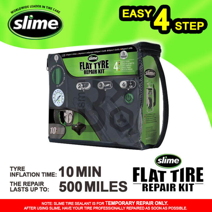 Slime Flat Tire Repair Kit Digital Emergency Repair for Cars and Other