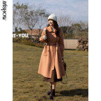 100 Wool Coats For Women MISHOW 2021 Winter Blend Coats Long Loose Elegant French Style Female Clothing MXA43W0210