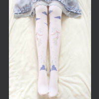 Small fresh Japanese sweet lolita tight cute soft sister envelope bear printed teenage students bottoming socks