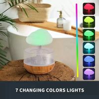 ✾ USB Aromatherapy Humidifier Essential Oil Diffuser Colorful Night Light Relaxing With Calming Water Drop Sounds