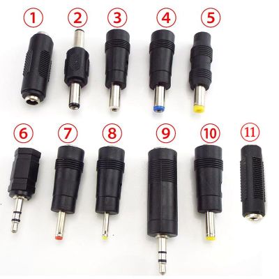 ；【‘； 5Pcs DC 5.5X 2.1Mm 2.5Mm 3.5Mm 1.35Mm Female To Male To Female Connectors Adapter Power Adaptor Jack Plug 6.5Mm M/M F/M