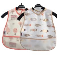 【JH】 1Pcs Cartoon Pattern EVA Feeding Bibs Cotton Adjustable Baby Children Apron Kids Burp Cloths Bib