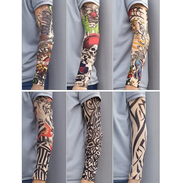 New design Tattoo Arm Cooling Sleeves Gloves / Arm Hand Cover Sleeve /  Elastic Sun Protection Waterproof Nylon Tattoo Arm Sleeve | Lazada PH