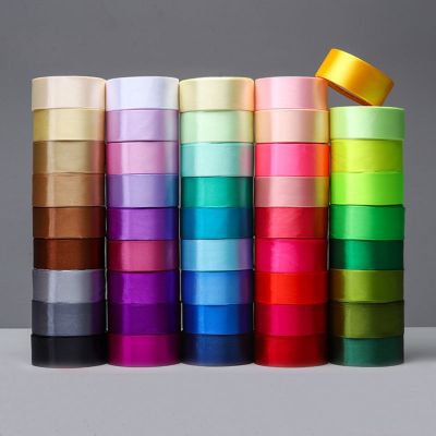 6mm 10mm 15mm 20mm 25mm 40mm 50mm Satin Ribbons White Pink Red Blue Purple Green Black Yellow Orange Ribbons 34 Colors Pick Up Gift Wrapping  Bags