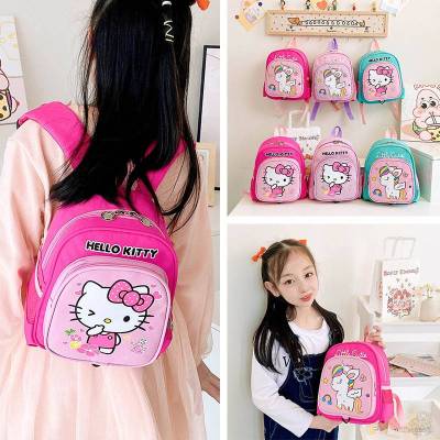 Hello Kitty unicorn Korean backpack Kindergarten anti-lost schoolbag children boys and girls cute lightweight and breathable