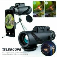 Camera Telescope Zoom Tripod 80X100 HD Waterproof Phone Lens Monocular Telescope Phone Clip For IPhone Samsung Xiaomi