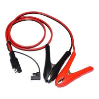 2FT 16AWG Battery Alligator Crocodile Clip to SAE Connector Extension Cable12V SAE Quick Release Adapter Cable