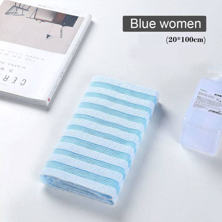 ญี่ปุ่นถู-washcloth-อาบน้ำไนล่อนผ้าขนหนูแปรงสำหรับกลับผ้าขนหนู-e-xfoliating-ขัดอาบน้ำฟองน้ำร่างกายอุปกรณ์ห้องน้ำ
