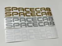 สติ๊กเกอร์แบบดั้งเดิม งานตัดคอม คำว่า SPACECAB ติดแค็ป ISUZU SPACECAB TFR ปี 1989 ติดรถ แต่งรถ sticker อีซูซุ ปี1989