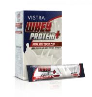 Vistra Whey Protein Vanila วิสตร้า เวย์ โปรตีน ชนิดซอง รสวนิลา บรรจุ 15 ซอง จำนวน 1 กล่อง