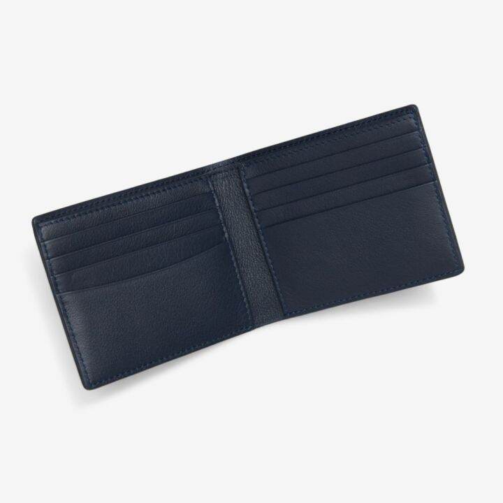 takeo-kikuchi-กระเป๋าสตางค์-classic-gold-logo-soft-leather-8-card-wallet