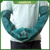 ZOWBRSH 60ซม. ค่ะ ถุงมือป้องกันการกัด สีเขียวอ่อน ป้องกันรอยขีดข่วน ถุงมือป้องกันสัตว์เลี้ยง โทรผ่าน ยาวเป็นพิเศษ ถุงมือป้องกันสำหรับเด็ก สุนัข/แมว/สัตว์เลื้อยคลาน