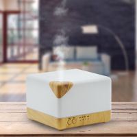 Square Aromatherapy Essential Oil Humidifier Large Volume Modern Aroma Diffusers Running 20 + Hours for Home Baby Bedroom Office Learning EU Plug