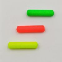 ♟ 50pcs/lot Light Weight Cylinder Foam Floats Ball Oval Floats Beads Indicator Carp Fishing Beans Fish Pesca Accessories Tackle