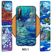 Casing หรับ OPPO A91 F15 A81 A92 A72 A52 A93 A94 Reno 2 2Z 2F 3 4 5 5K 6 4Z 6Z Lite Pro Plus A92S DA145 One Piece Map Pattern Phone เคสโทรศัพท์