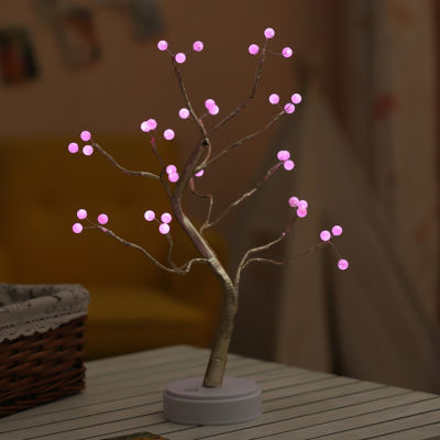 Mini Christmas Tree LED Night Light Copper Wire Garland Lamp For Home Kids Bedroom Decor Fairy Lights Luminary Holiday lighting