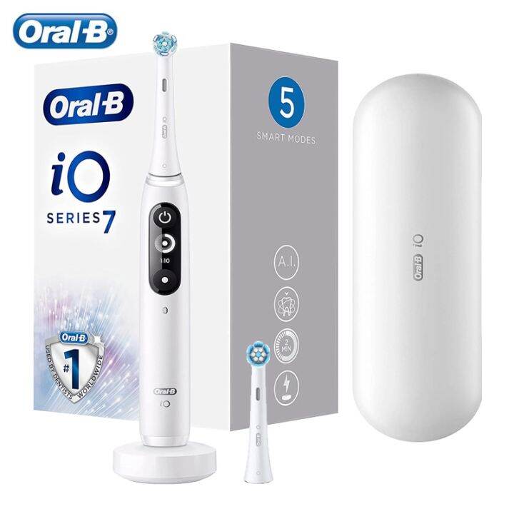 Oral-B IO7 Electric Toothbrush Rechargeable 3D Visible Timer Teeth 5 ...