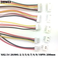 ❈ 10Sets JST XH2.54 XH 2.54mm Wire Cable Connector 2/3/4/5/6/7/8/9/10 Pin Pitch Male Female Plug Socket 20cm Wire Length 26AWG