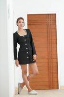 SP338S : Bonded Crepe Dress เดรสผ้าเครป