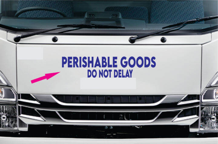 Perishable Goods Do Not Delay (cutout vinyl) sticker -1set | Lazada PH