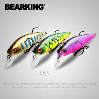 BEARKING Squad Minnow 3ชิ้นต่อชุด95มม. 14.8G 65มม. 6G Wobbler เหยื่อตกปลาเหยื่อ Hard ประดิษฐ์ความลึก0.9-1.5M Jerkbaits Bass