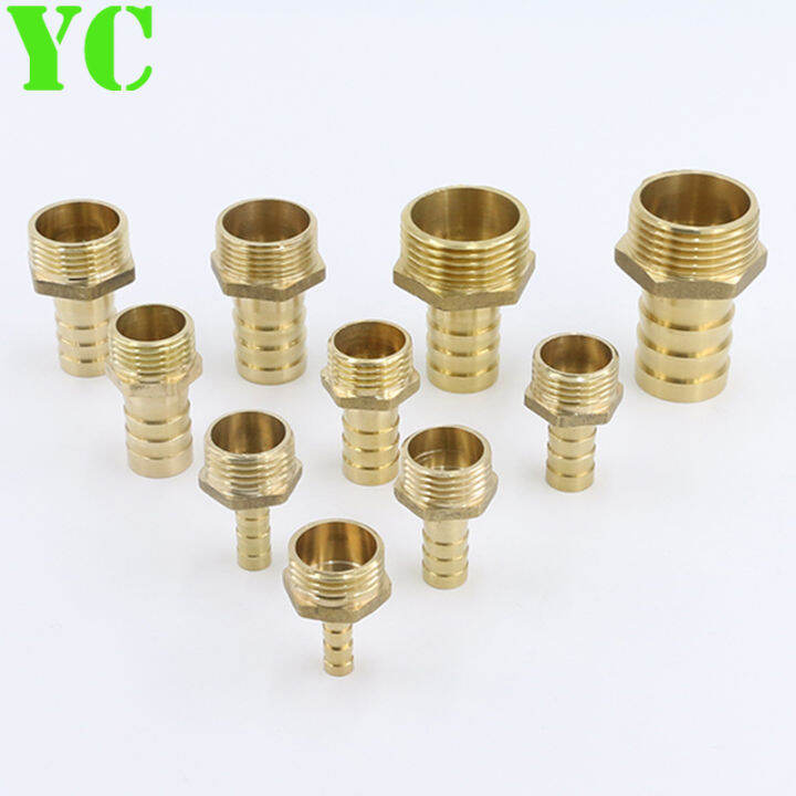 Hose Barb Tail 6 8 10 12 14 16 19 25mm Brass Pipe Fitting Bsp Male