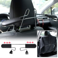 【cw】Car Coat Hanger Auto Back Seat Headrest Cloth Hanger Clothes Suit Shirt Jacket Holder Hook Chrome StainlessSteel Car Accessorieshot