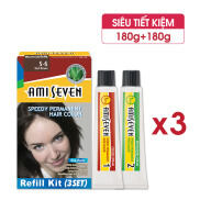 Nhuộm phủ bạc dược thảo AMI SEVEN số S4 Nâu hạt dẻ Siêu tiết kiệm - Nhanh