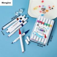 Mengjee ภาพวาดสีน้ำลอยน้ำได้สำหรับเด็ก12สีปฐมวัยปากกากระดานไวท์บอร์ดแฟนซี Set Pulpen ปากกาวาดรูปปากกามาร์กเกอร์