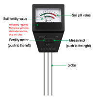 2 In 1ดิน PH ความอุดมสมบูรณ์เมตรที่มี3 Probes ดิน PH Tester พืชอุดมสมบูรณ์วัดอุปกรณ์ความเป็นกรดเมตรสำหรับสวน