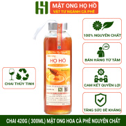 HCMMật ong hoa cà phê nguyên chất - MẬT ONG HỌ HỒ - Chai thủy tinh 420gr