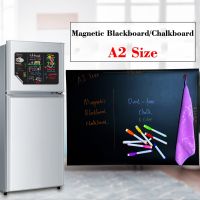 【jw】⊕  Size Magnetic Blackboard Menu Chalkboard Calendar Fridge Sticker Dust-free Chalk Board Children