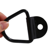 12pcs Black D Shape Pull Hook Tie Down Anchors Ring Iron Carbon Steel Cargo Tie Down Ring For Car Truck Trailers RV Boats New